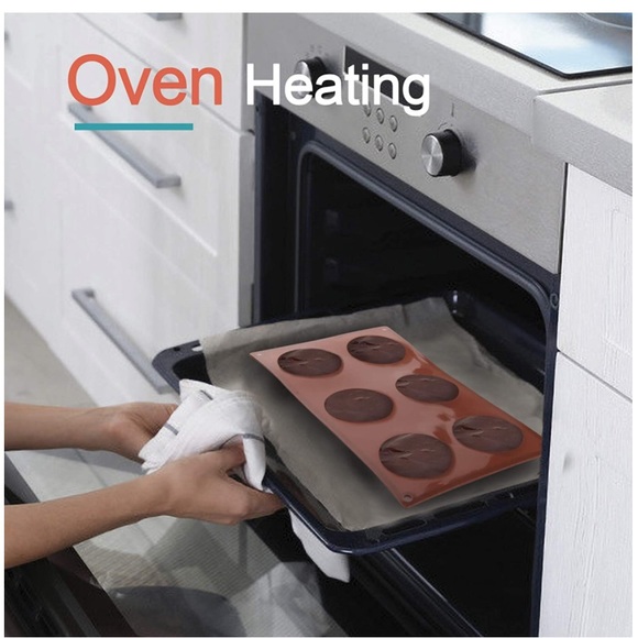 2PCS Large 6 Holes Semi Sphere Silicone Mold for Making Hot Chocolate Bomb - Picture 3 of 8